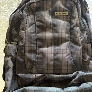 Dakine Gray Plaid Commuter Backpack